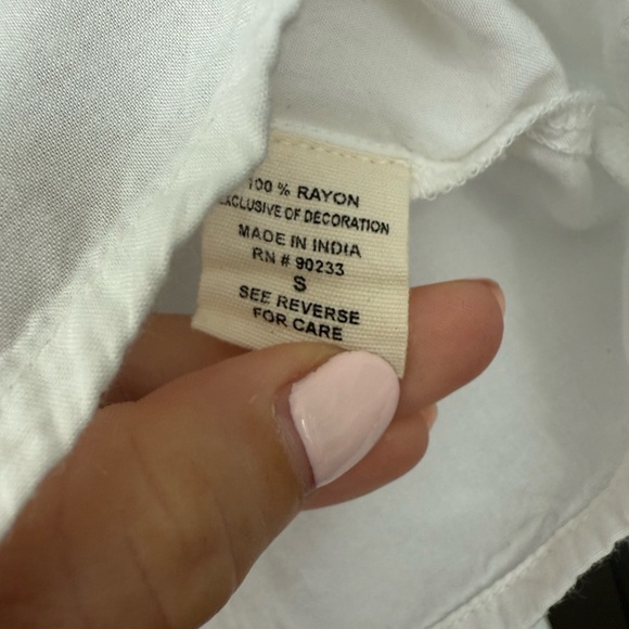 Super Soft Off Shoulder Embroidered White Boho Top - Picture 5 of 11